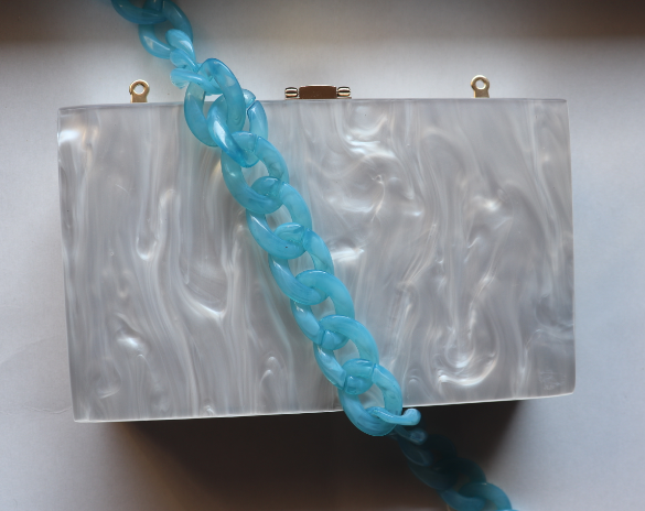 20" MURAL BAG CHAIN - LIGHT BLUE