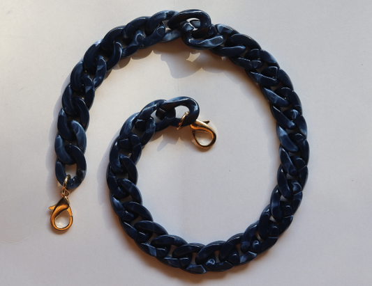 20" MURAL BAG CHAIN - MIDNIGHT SKY MARBLE