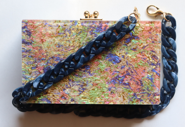20" MURAL BAG CHAIN - MIDNIGHT SKY MARBLE