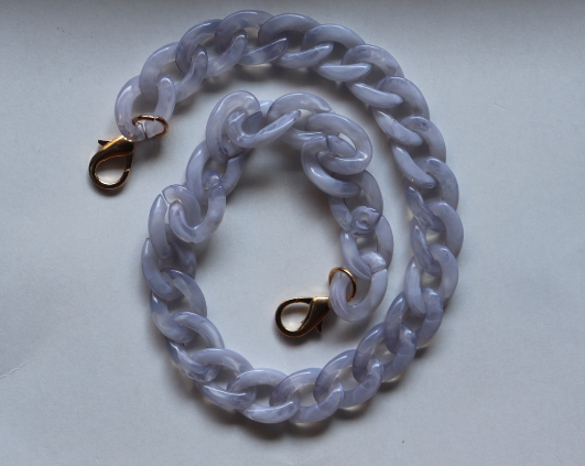 20" MURAL BAG CHAIN - LIGHT GREY